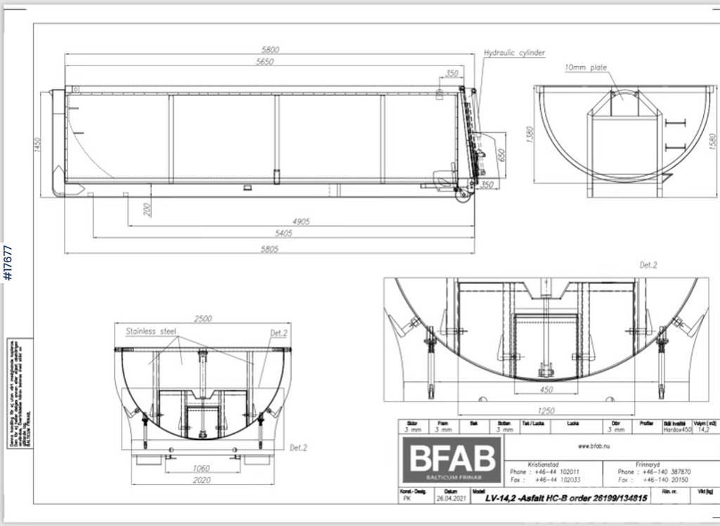  BFAB Asphalt tub on hook frame Άλλα εξαρτήματα
