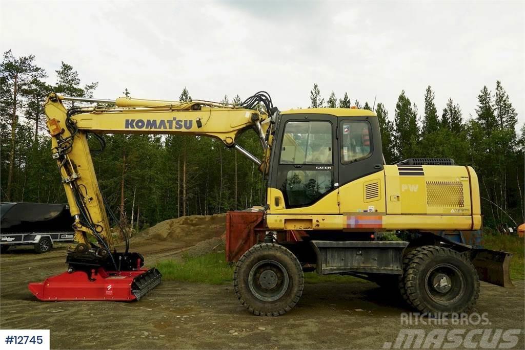 Komatsu PW160ES-7K Wheel Excavator w/ 2 buckets. Εκσκαφείς με τροχούς - λάστιχα