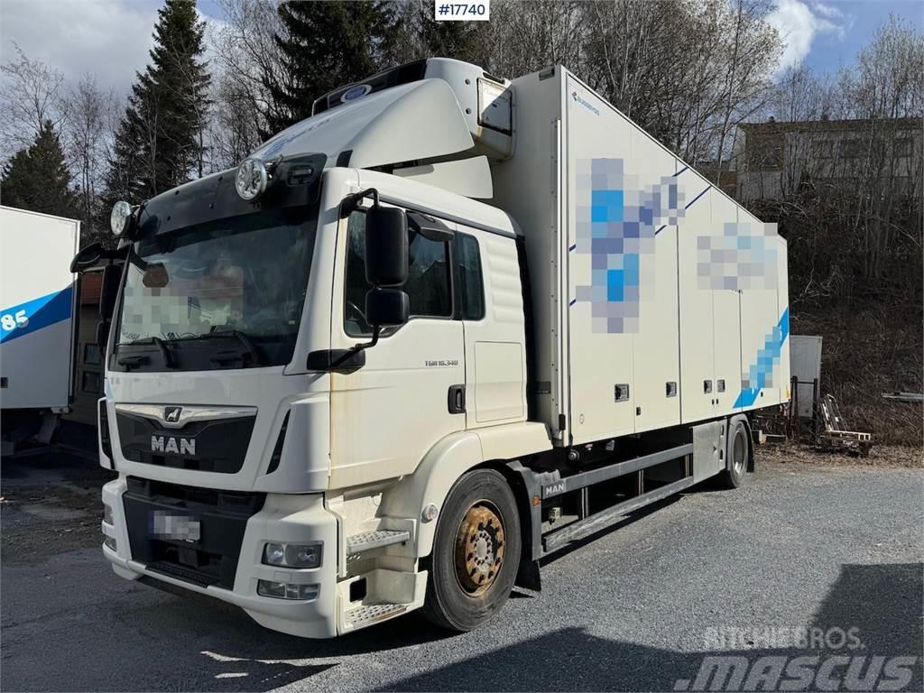 MAN TGM 18.340 4x2 box truck w/ Factory new engine. Fu Φορτηγά Κόφα