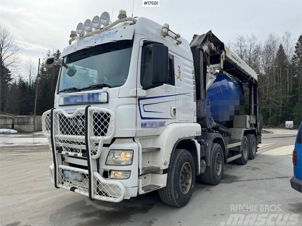 MAN TGS 35.540 8x4 concrete truck with band WATCH VIDE Φορτηγά-Μπετονιέρες