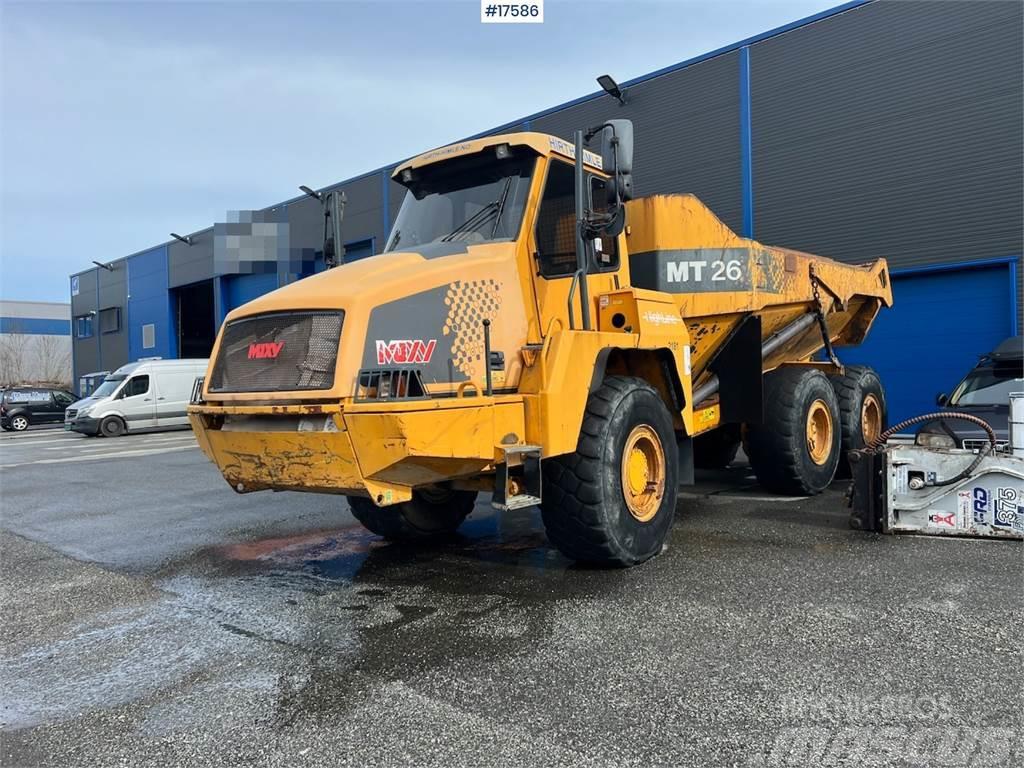 Moxy MT 26 Dumper w/ white signs and tailgate WATCH VID Σπαστό Dump Truck ADT