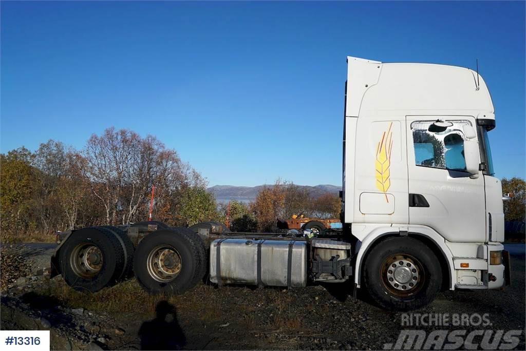 Scania R124 470 6x2 snow rigged Chassis Φορτηγά Σασί