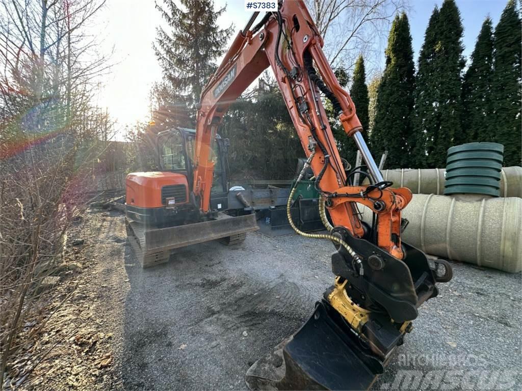 Doosan DX60R B Excavator with Engcon rotor and tools SEE  Εκσκαφάκι (διαβολάκι) < 7t