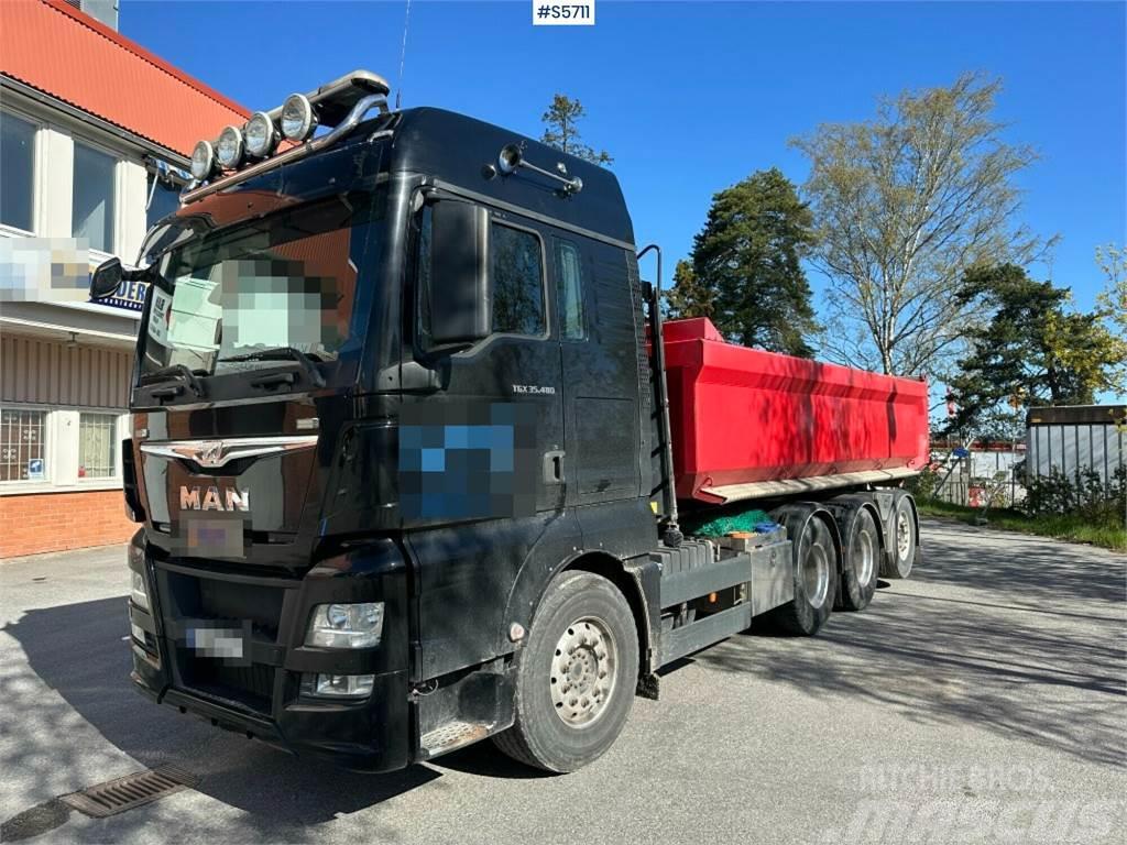 MAN TGX 35.480 8x4 Tridem Hook Truck, See video Φορτηγά ανατροπή με γάντζο