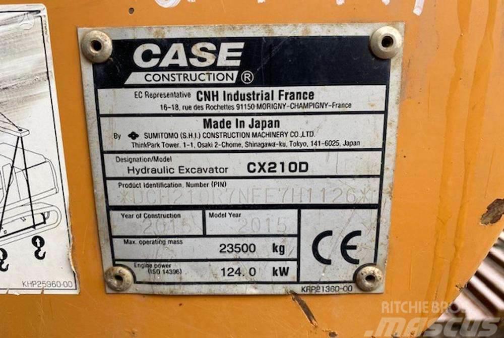 CASE CX210 D garantija 300val Εκσκαφείς με ερπύστριες