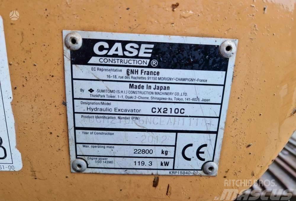 CASE CX210C garantija 300val jau LT Εκσκαφείς με ερπύστριες