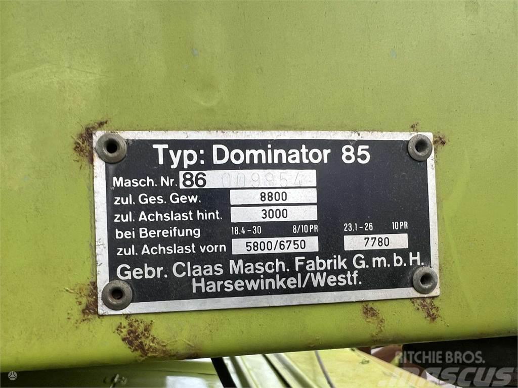CLAAS Dominator 85 Θεριζοαλωνιστικές μηχανές