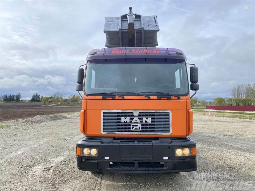 MAN 26.403 , 28 m3 metal container Φορτηγά ανατροπή με γάντζο