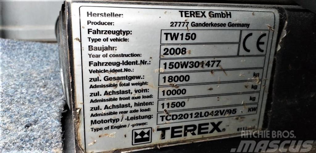  Koparka kołowa TEREX TW 150 Εκσκαφείς με τροχούς - λάστιχα