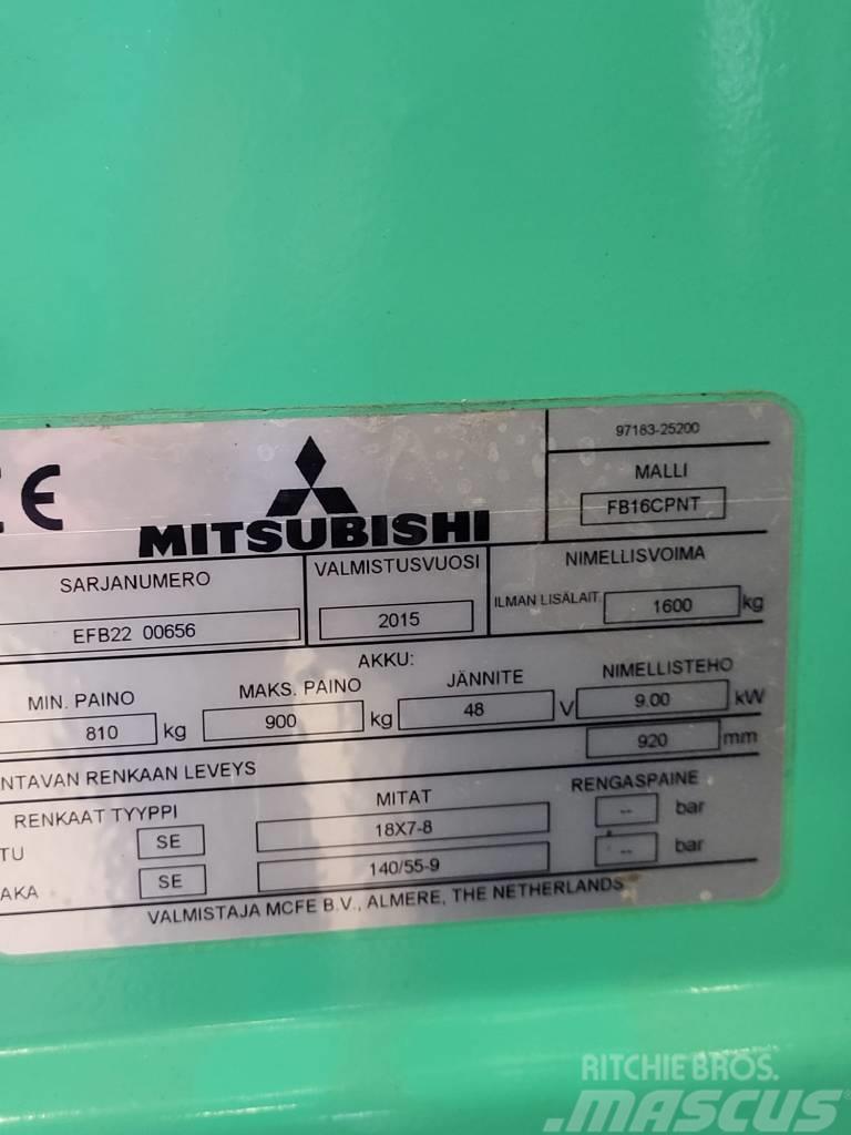 Mitsubishi FB16CPNT " Lappeenrannassa" Ηλεκτρικά περονοφόρα ανυψωτικά κλαρκ