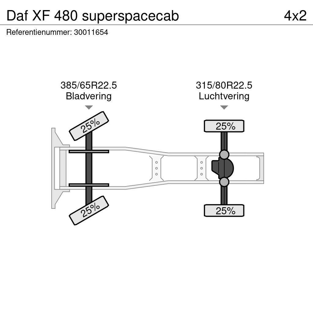 DAF XF 480 superspacecab Τράκτορες