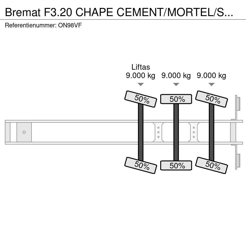  Bremat F3.20 CHAPE CEMENT/MORTEL/SCREED/MORTAR/EST Άλλες ημιρυμούλκες