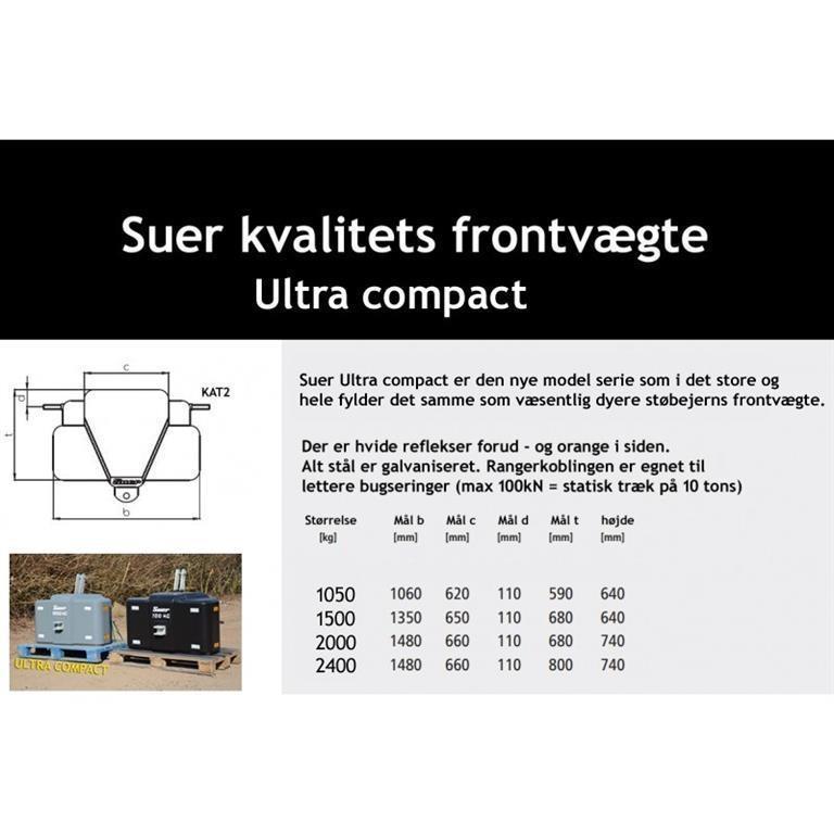  Suer 2400 kg ultra kompakt - www.suer.dk  GRATIS L Άλλα εξαρτήματα για τρακτέρ
