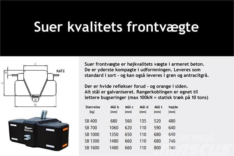  Suer  700kg kompakt frontvægt - www.suer.dk Άλλα εξαρτήματα για τρακτέρ