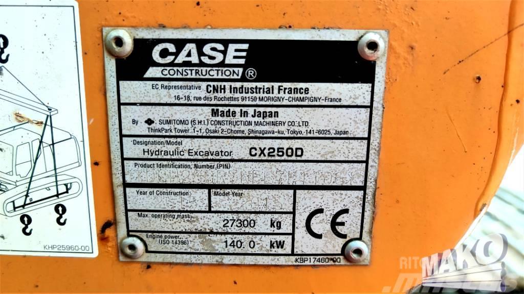 CASE CX 250 D Εκσκαφείς με ερπύστριες