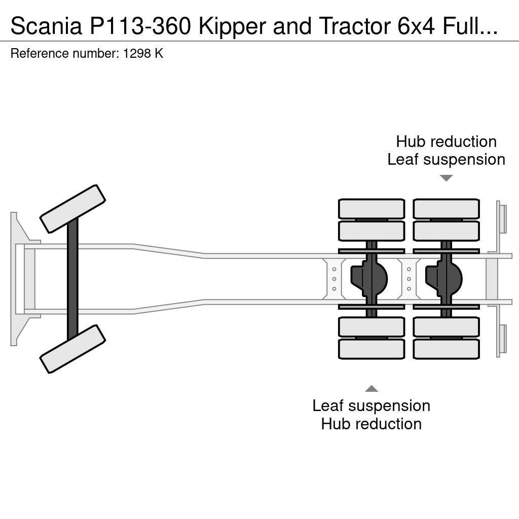 Scania P113-360 Kipper and Tractor 6x4 Full Steel Suspens Φορτηγά Ανατροπή