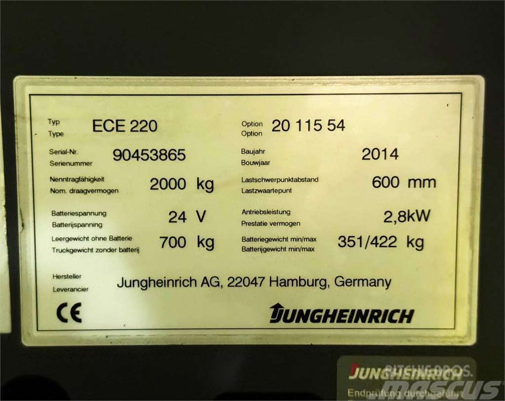 Jungheinrich ECE 220 - BJ. 2014 - 2.000KG - 4.733 STD. Mini excavators < 7t (Mini diggers)
