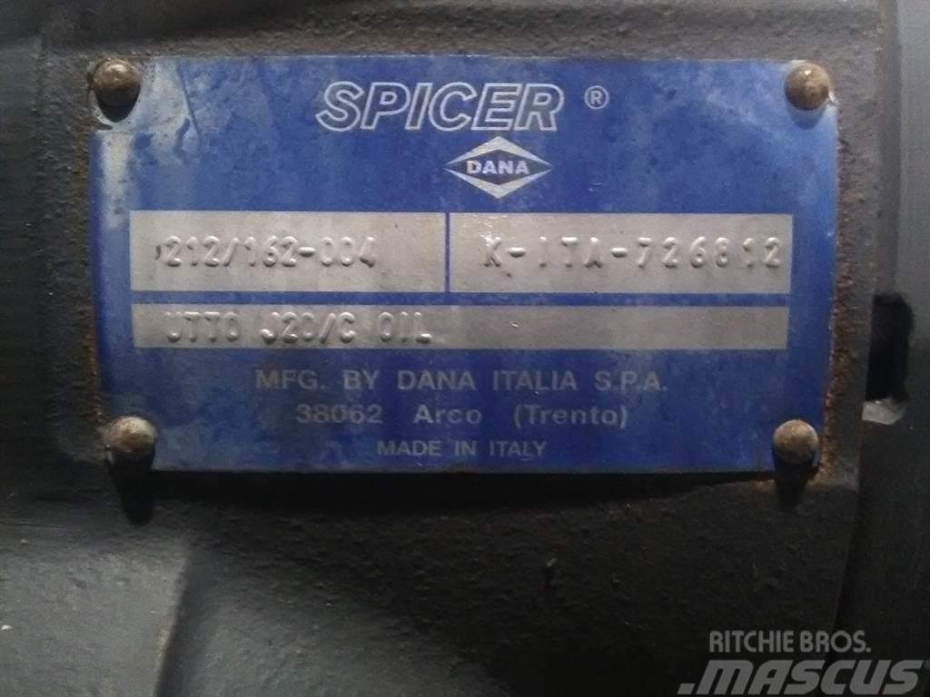Spicer Dana 212/162-004 - Ahlmann AZ 85 T - Axle Άξονες
