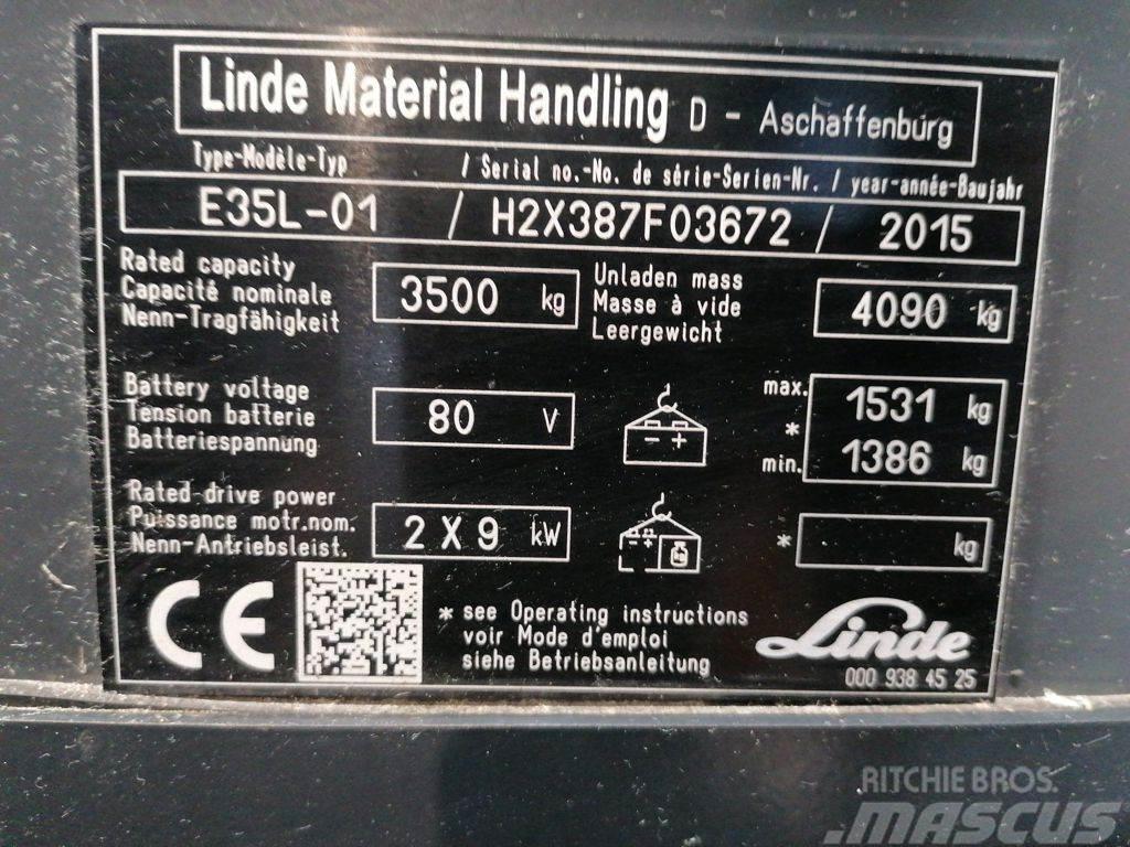 Linde E35L-01 Ηλεκτρικά περονοφόρα ανυψωτικά κλαρκ