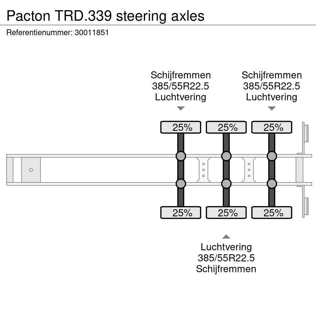 Pacton TRD.339 steering axles Ημιρυμούλκες Κουρτίνα