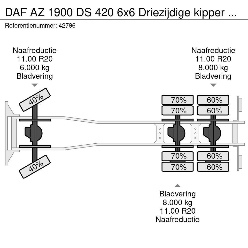 DAF AZ 1900 DS 420 6x6 Driezijdige kipper "Oldtimer" Φορτηγά Ανατροπή