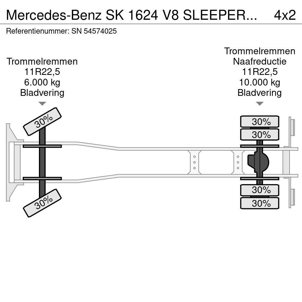Mercedes-Benz SK 1624 V8 SLEEPERCAB WITH OPEN BOX (ZF-MANUAL GEA Φορτηγά Kαρότσα με ανοιγόμενα πλαϊνά