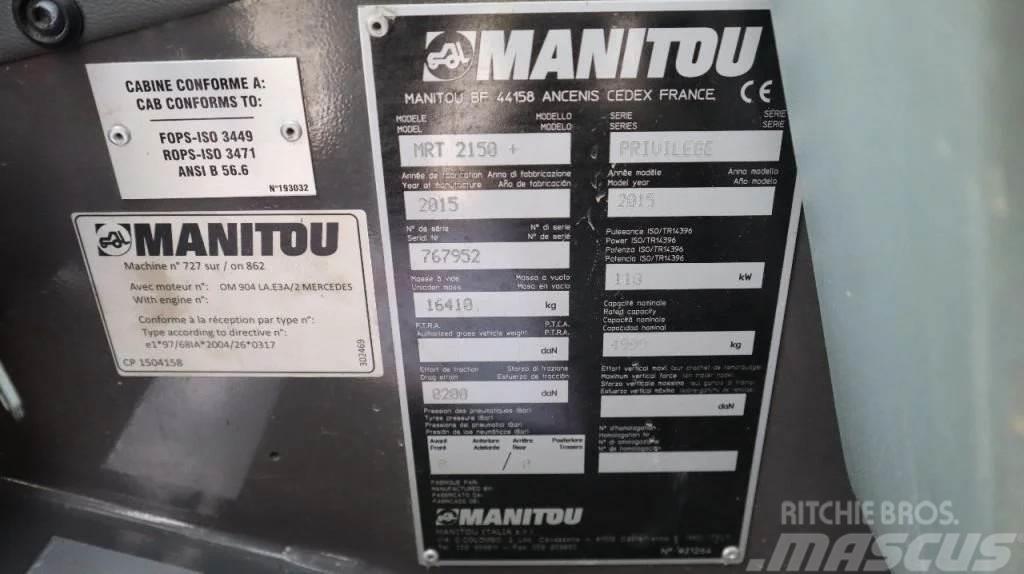 Manitou MRT 2150+ PRIVILEGE | FORKS | AIRCO Τηλεσκοπικοί ανυψωτές