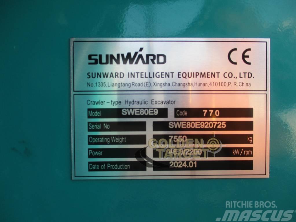 Sunward SWE80E9 Mini Hydraulic Excavator Εκσκαφάκι (διαβολάκι) < 7t