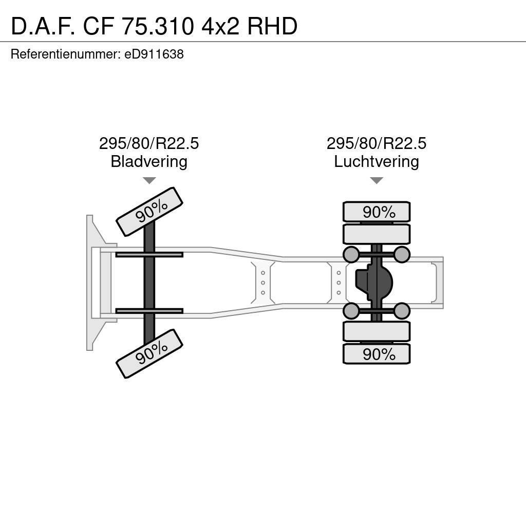 DAF CF 75.310 4x2 RHD Τράκτορες