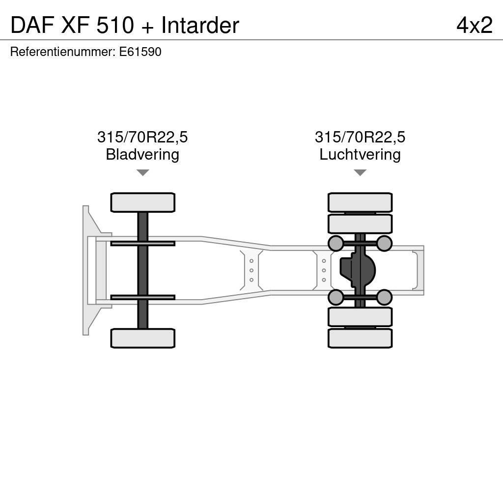 DAF XF 510 + Intarder Τράκτορες