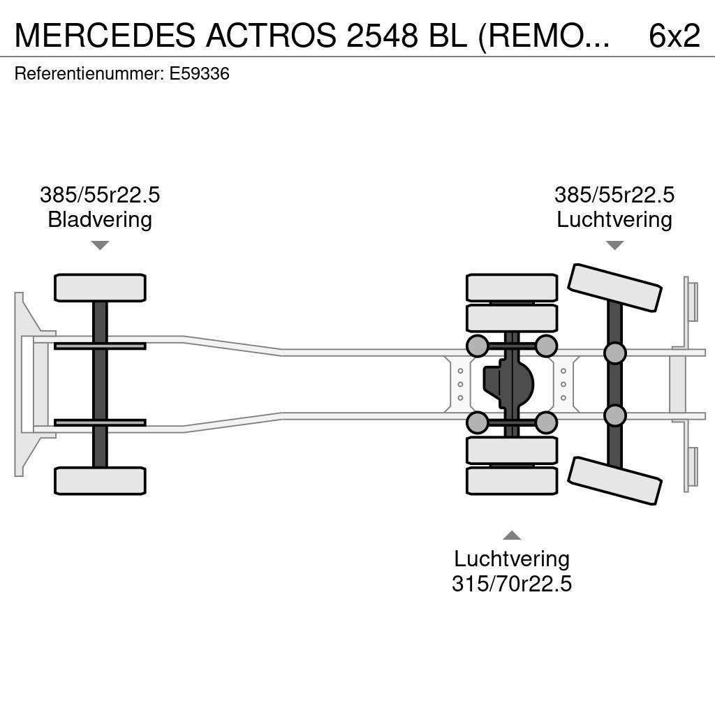 Mercedes-Benz ACTROS 2548 BL (REMORQUE:+6.000€) Φορτηγά Καρότσα - Κουρτίνα