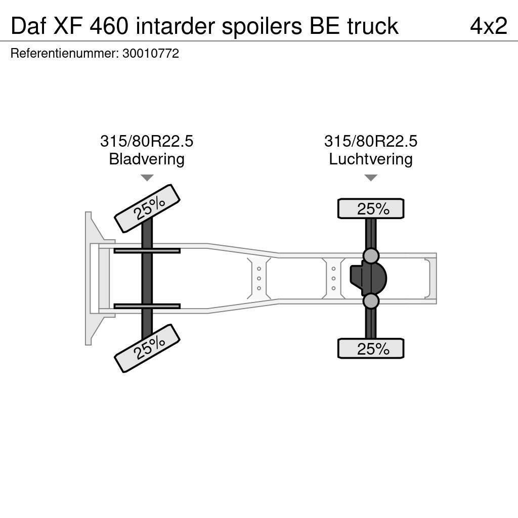 DAF XF 460 intarder spoilers BE truck Τράκτορες
