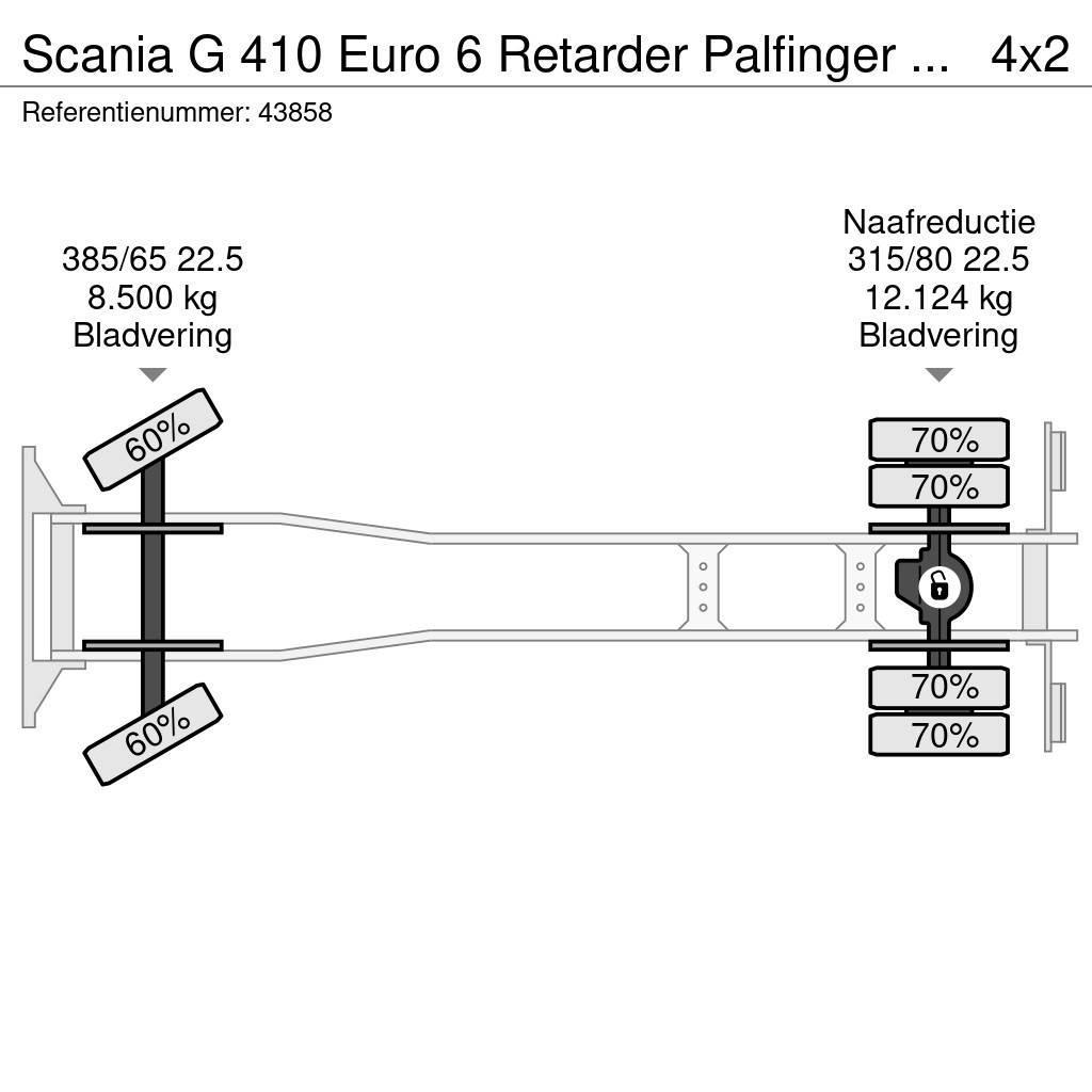 Scania G 410 Euro 6 Retarder Palfinger 15 Ton haakarmsyst Φορτηγά ανατροπή με γάντζο