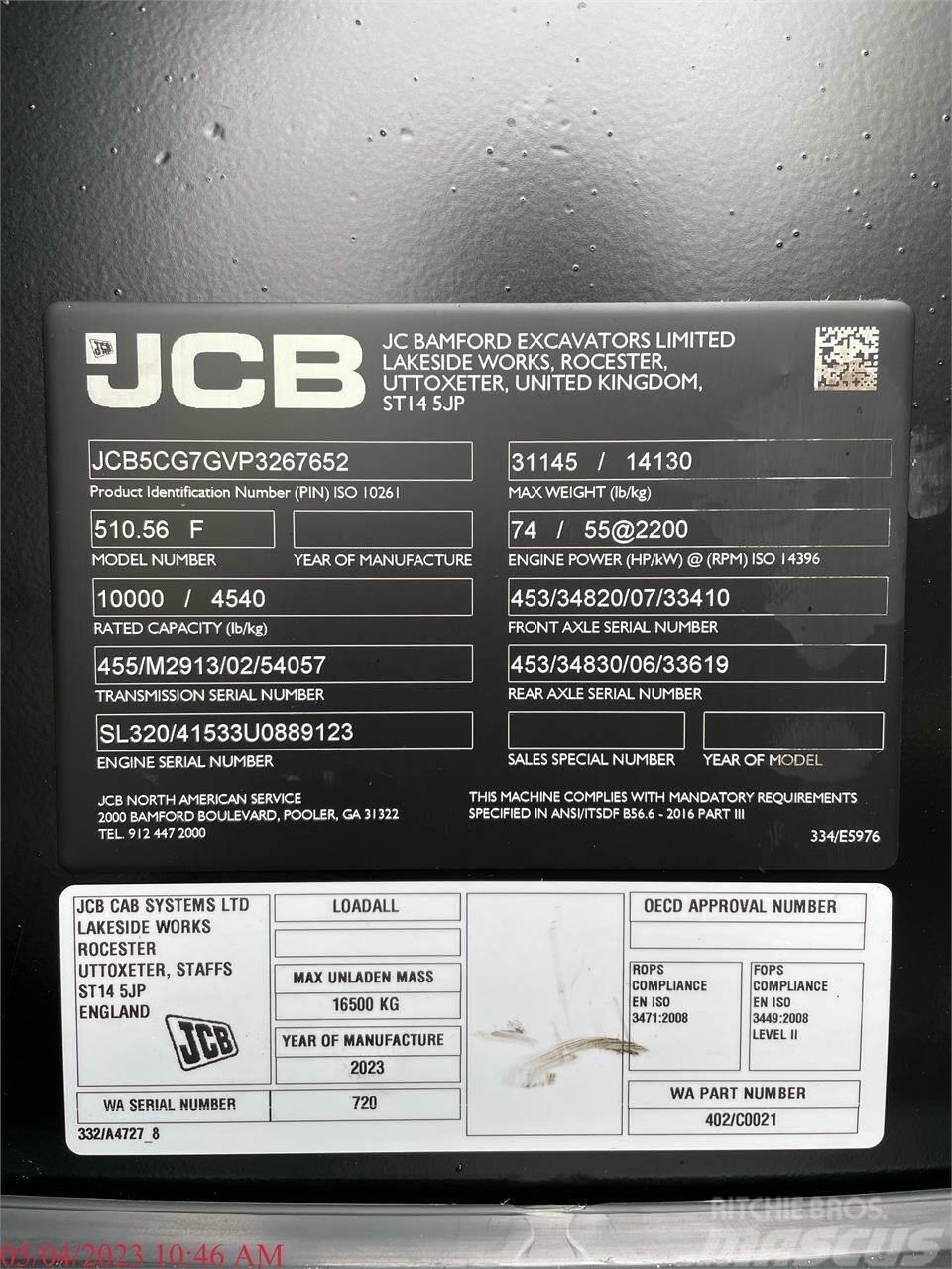 JCB 510-56 Τηλεσκοπικοί ανυψωτές