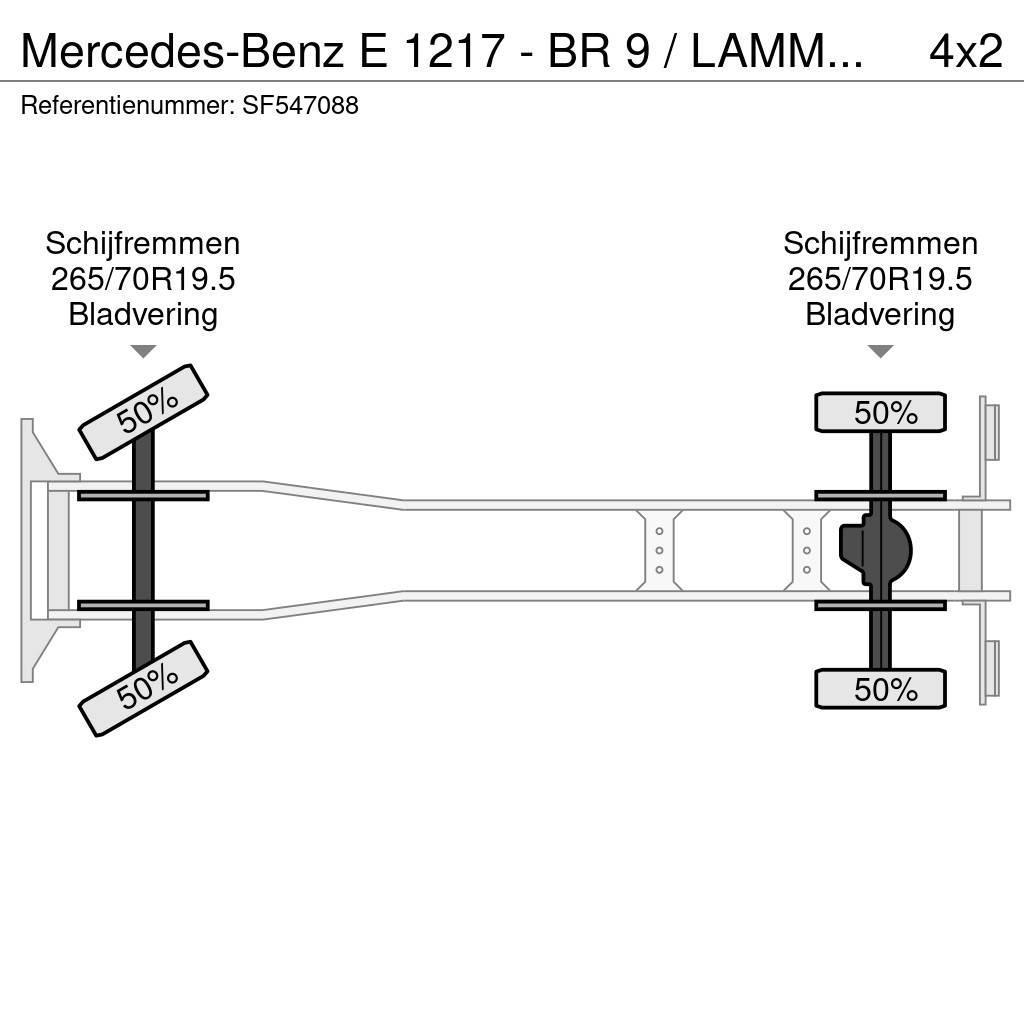 Mercedes-Benz E 1217 - BR 9 / LAMMES - BLATT - SPRING / EFFER KR Φορτηγά Kαρότσα με ανοιγόμενα πλαϊνά