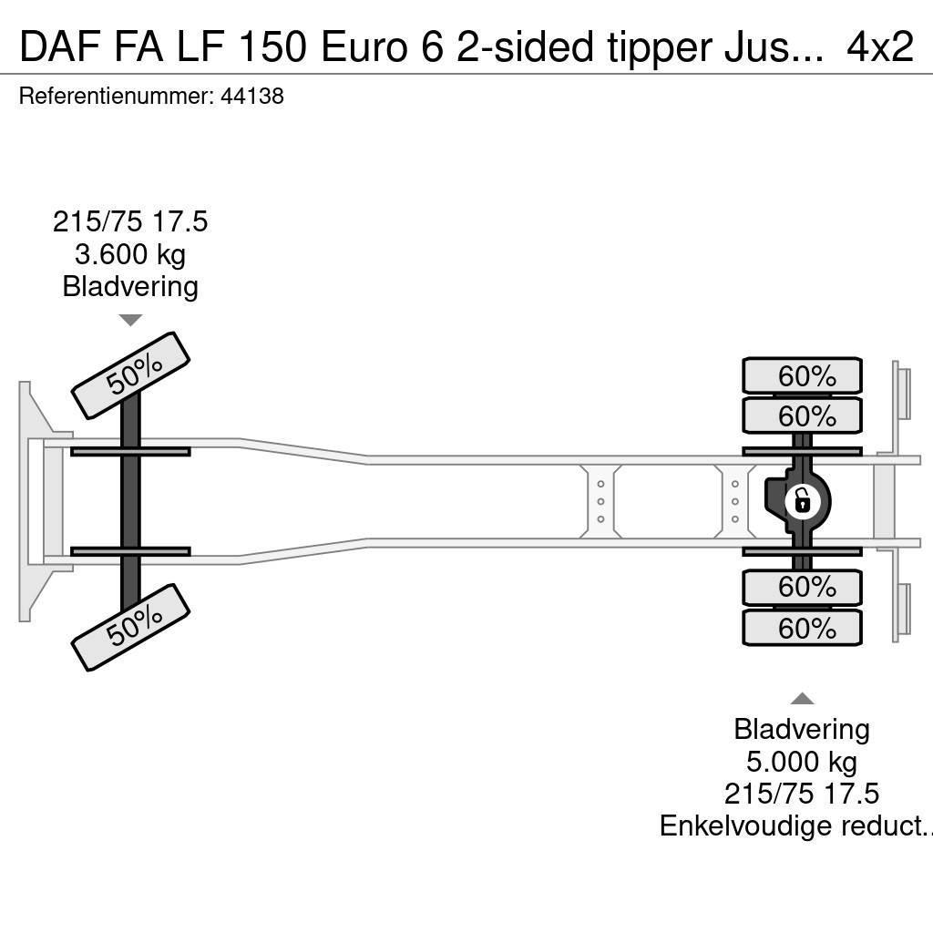 DAF FA LF 150 Euro 6 2-sided tipper Just 94.317 km! Φορτηγά Ανατροπή
