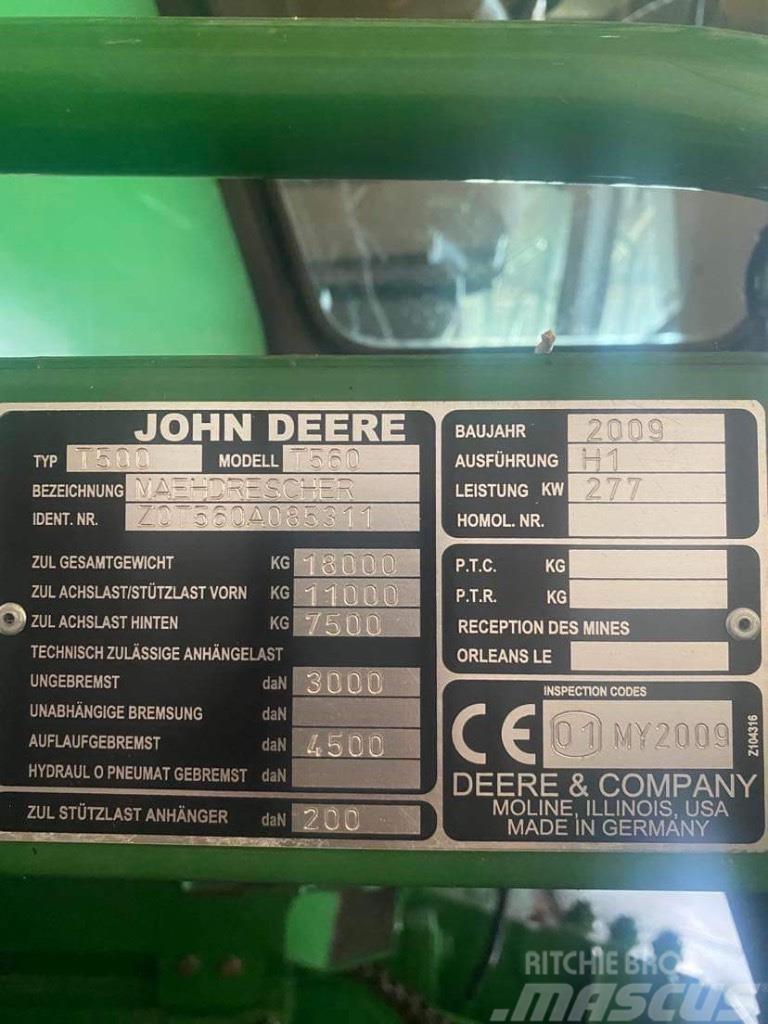 John Deere T 560 Θεριζοαλωνιστικές μηχανές