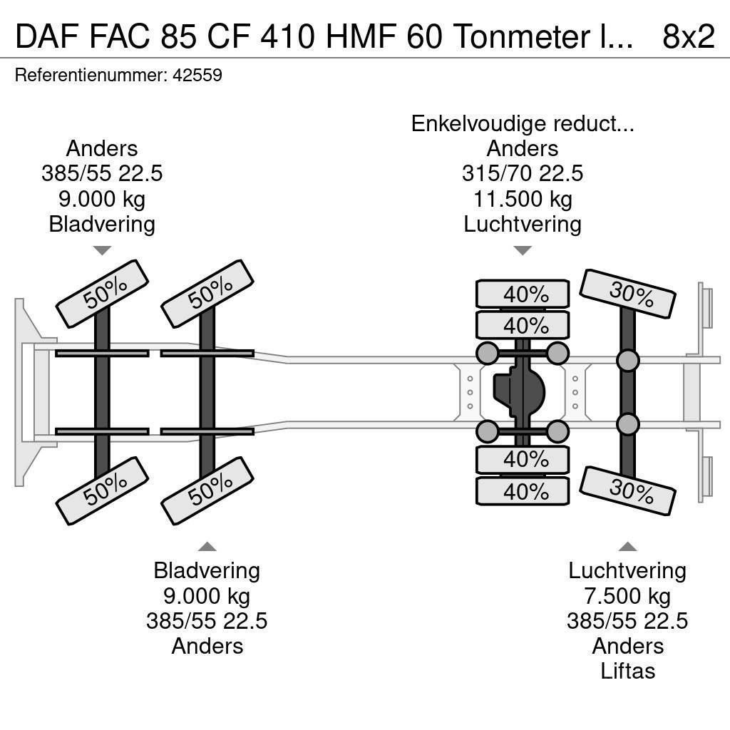 DAF FAC 85 CF 410 HMF 60 Tonmeter laadkraan + Fly-Jib Γερανοί παντός εδάφους