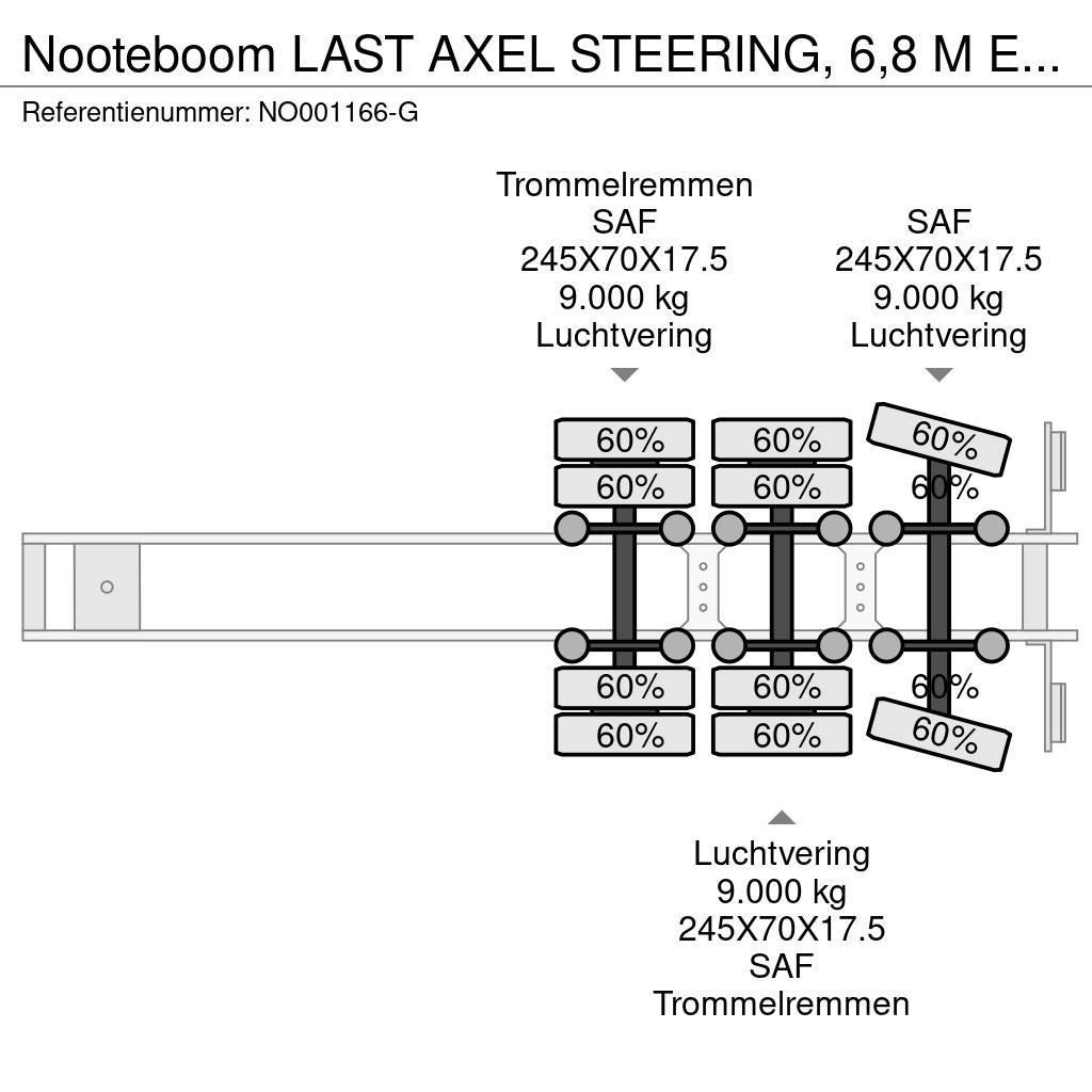 Nooteboom LAST AXEL STEERING, 6,8 M EXTENDABLE Ημιρυμούλκες με χαμηλό δάπεδο