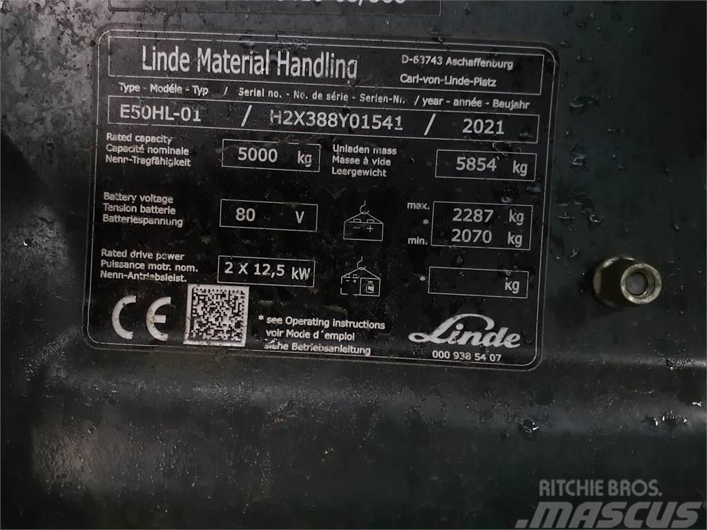 Linde E50HL Ηλεκτρικά περονοφόρα ανυψωτικά κλαρκ