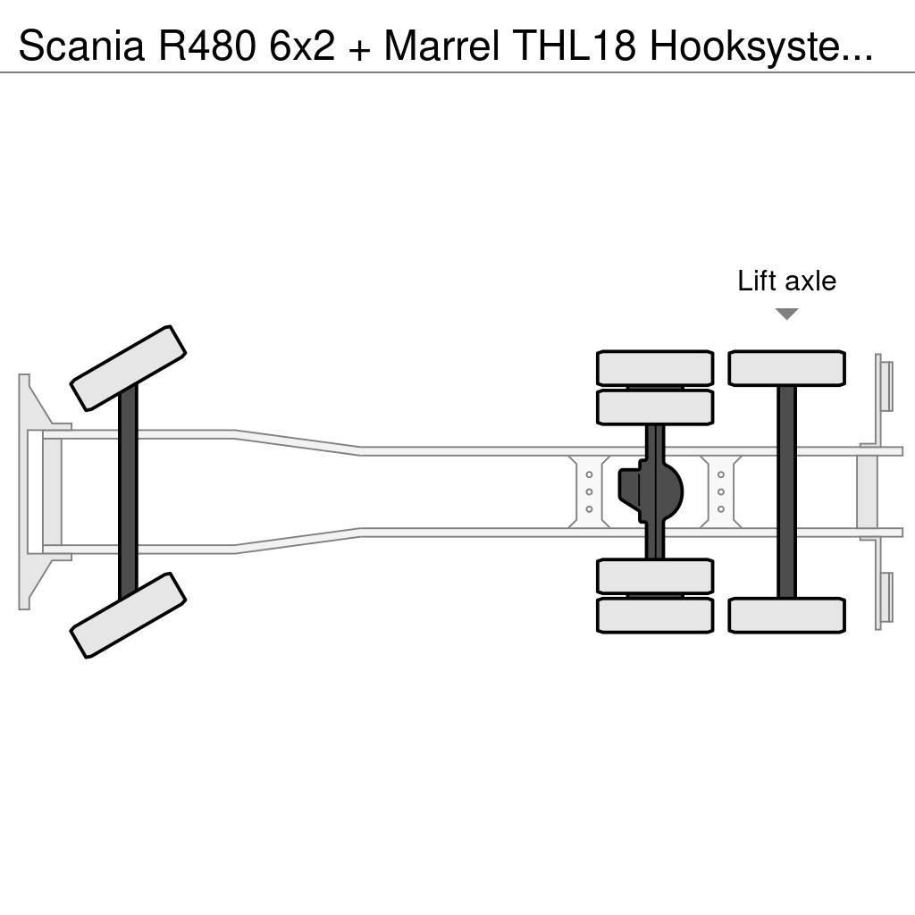 Scania R480 6x2 + Marrel THL18 Hooksystem (euro 5) Φορτηγά ανατροπή με γάντζο