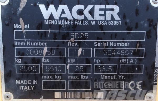Wacker RD 25 Οδοστρωτήρες διπλού κυλίνδρου