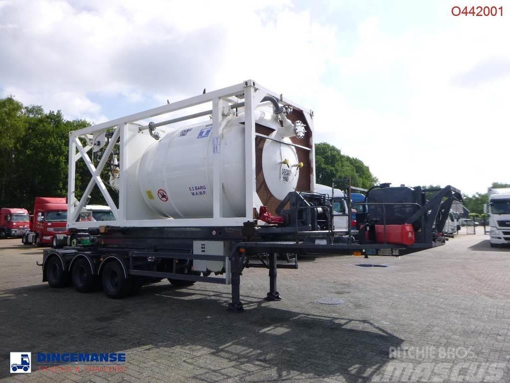  HTS 3-axle container trailer (sliding, tipping) + Ανατρεπόμενες ημιρυμούλκες