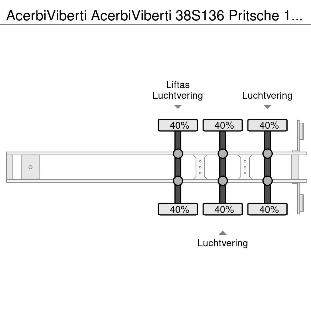  AcerbiViberti 38S136 Pritsche 13.80m Επίπεδες/πλευρικώς ανοιγόμενες ημιρυμούλκες