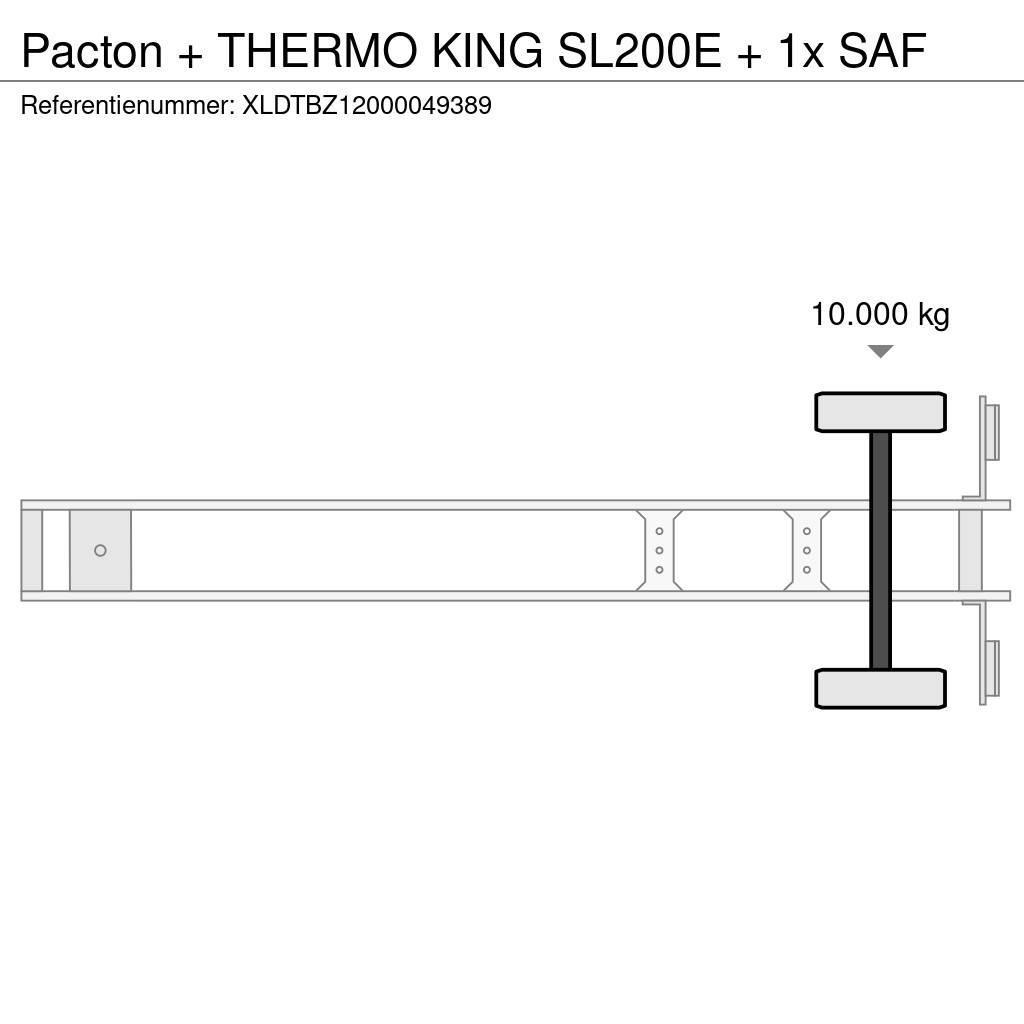 Pacton + THERMO KING SL200E + 1x SAF Ημιρυμούλκες ψυγείο