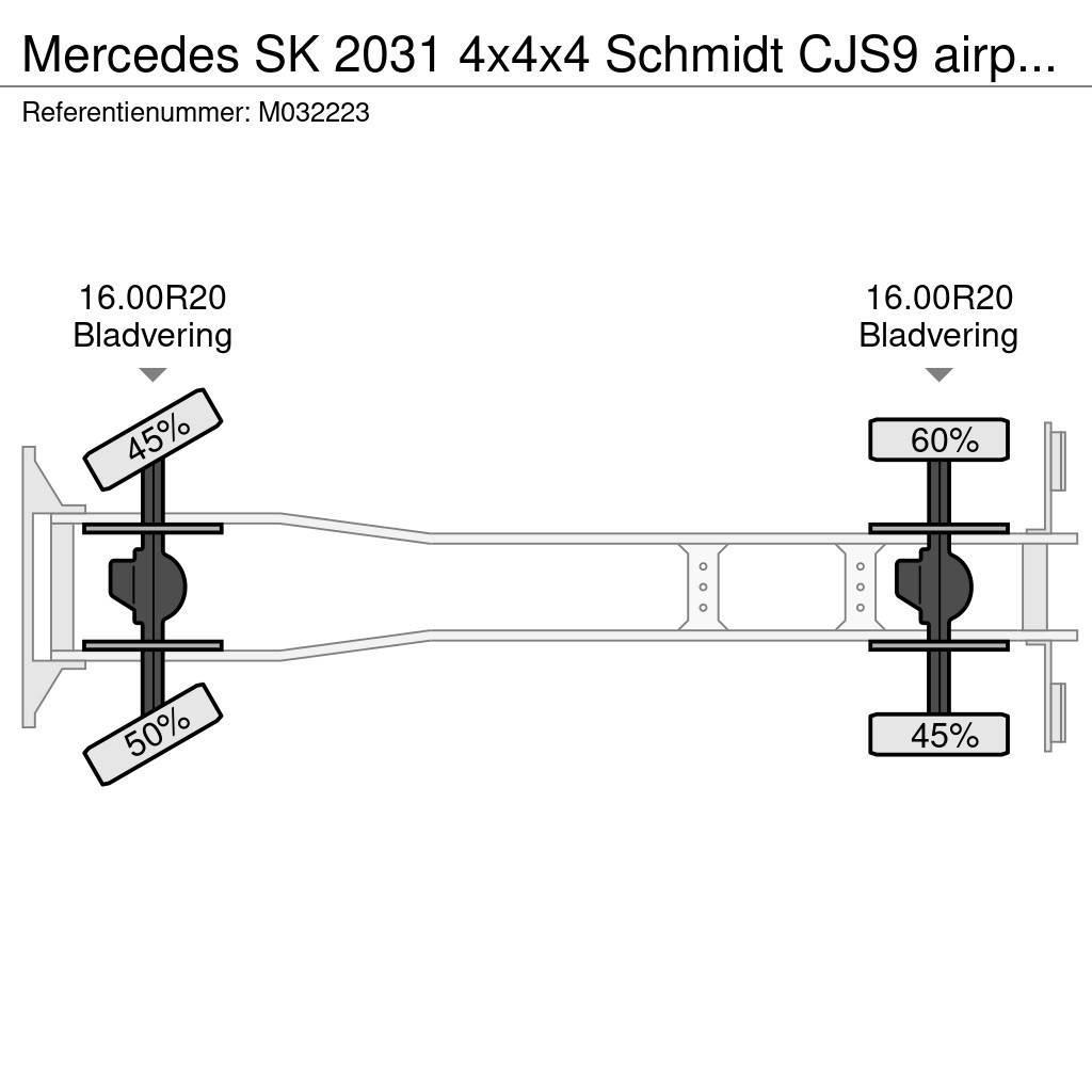 Mercedes-Benz SK 2031 4x4x4 Schmidt CJS9 airport sweeper snow pl Φορτηγά Σασί