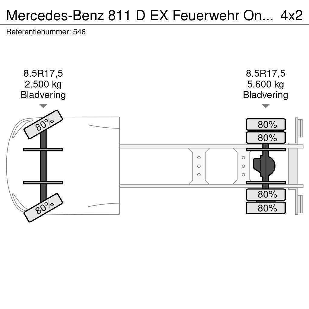 Mercedes-Benz 811 D EX Feuerwehr Only 10.000 KM Like New! Άλλα Vans