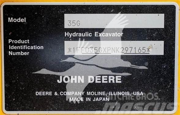 John Deere 35G Εκσκαφάκι (διαβολάκι) < 7t