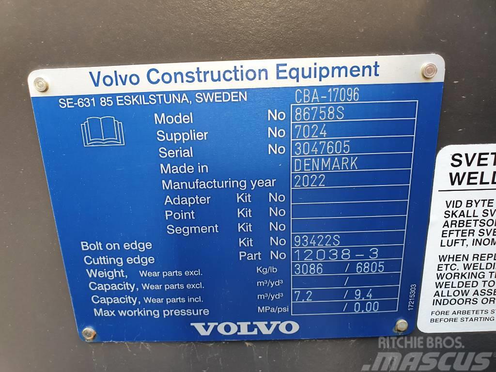 Volvo Rehandlingskopa 7,2 m3 Redskapsinfäst, CBA-17096 Κουβάδες