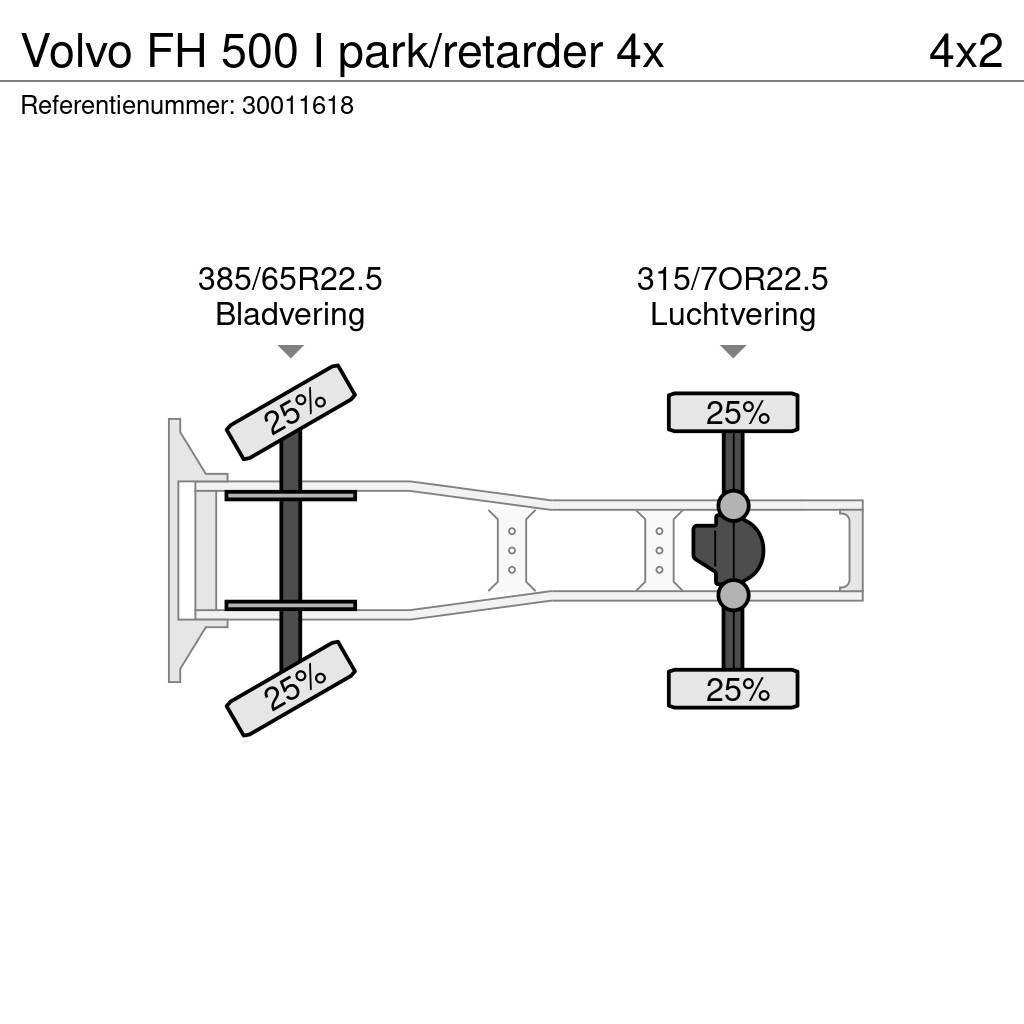 Volvo FH 500 I park/retarder 4x Τράκτορες